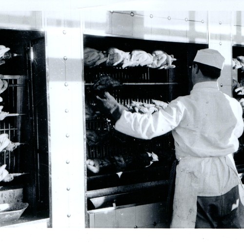 C1950s butcher chef rotisserie - c1950s,