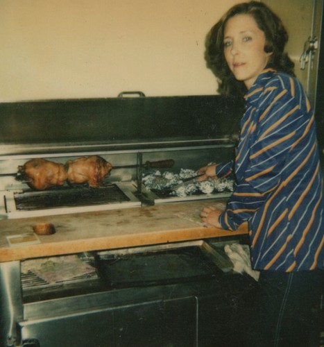 1970s woman kitchen oven - woman,
