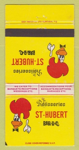 Matchbook cover rotisseries - cover,