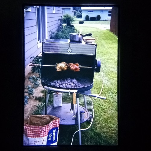 Backyard charcoal bbq - backyard,