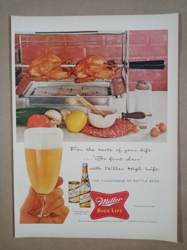 1950s miller high life beer - life,