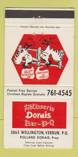 Matchbook cover rotisserie - matchbook,